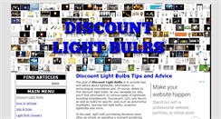 Desktop Screenshot of discountlightbulbs.org