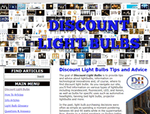 Tablet Screenshot of discountlightbulbs.org